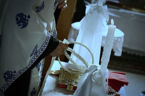 Λαμπάδες και στέφανα γάμου